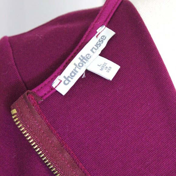 Mini Long Sleeve Dress with Faux Leather sides - Picture 2 of 5